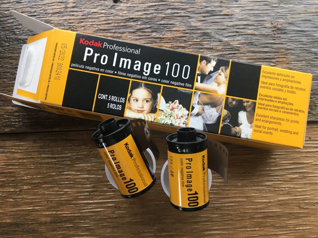 Rolls of Kodak Pro Image 100 film